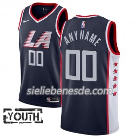 Kinder NBA LA Clippers Trikot 2018-19 Nike City Edition Navy Swingman - Benutzerdefinierte